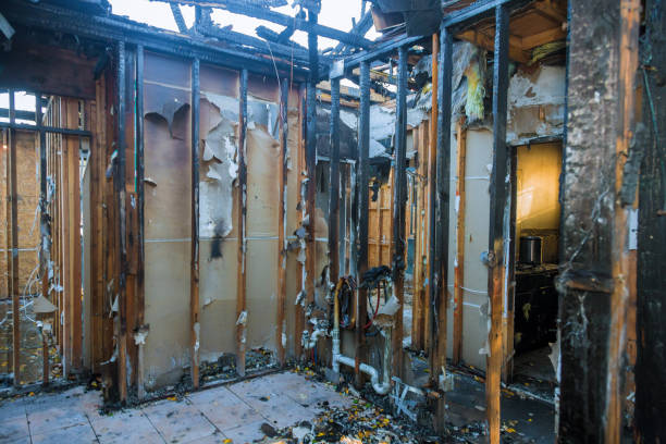 Professional Fire Damage Restoration technician working in Imperial, NE